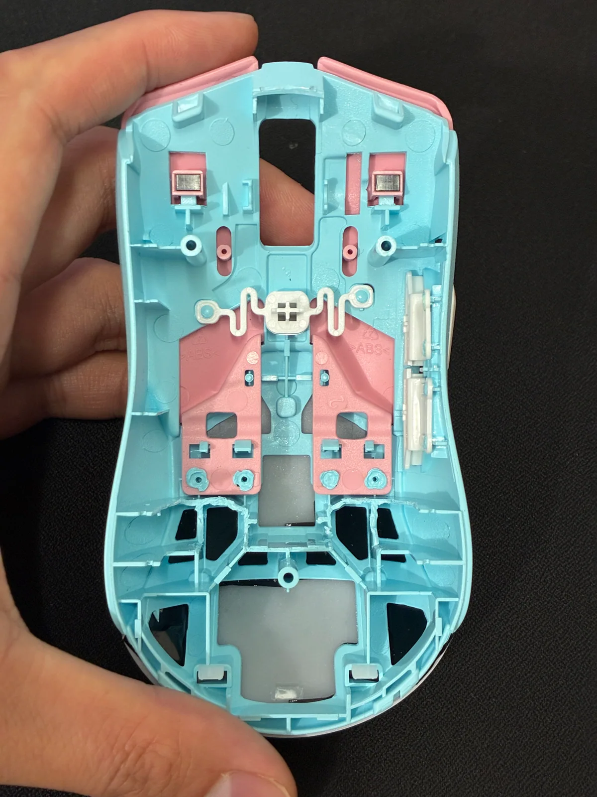 Finished top shell trim, view one